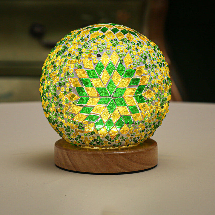 Skanto | BohoGlow – Moderne Bohemsk Bordlampe med USB-lading