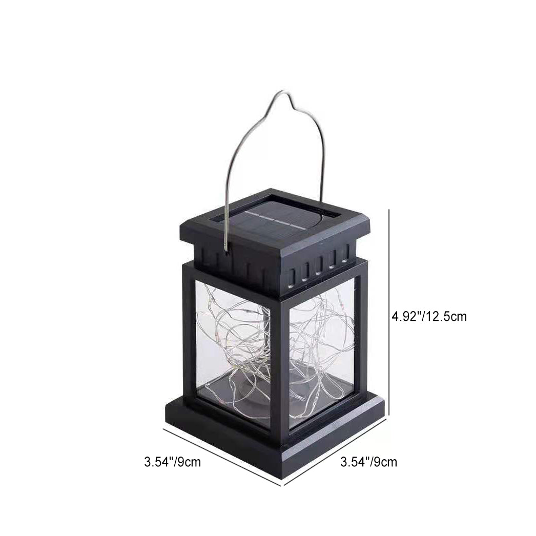 Moderne Minimalistiske Sol Rechteckige Jern Glass LED Utendørslys For Hage | Skanto