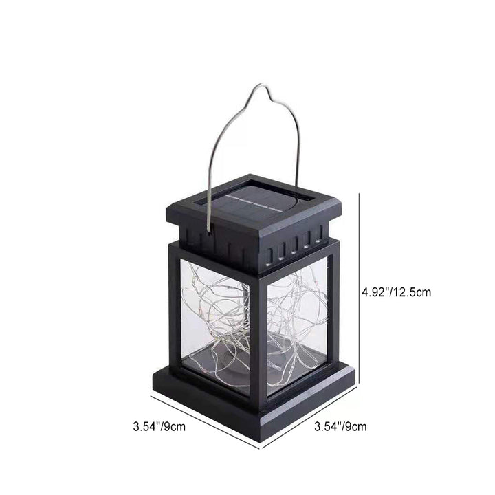 Moderne Minimalistiske Sol Rechteckige Jern Glass LED Utendørslys For Hage | Skanto