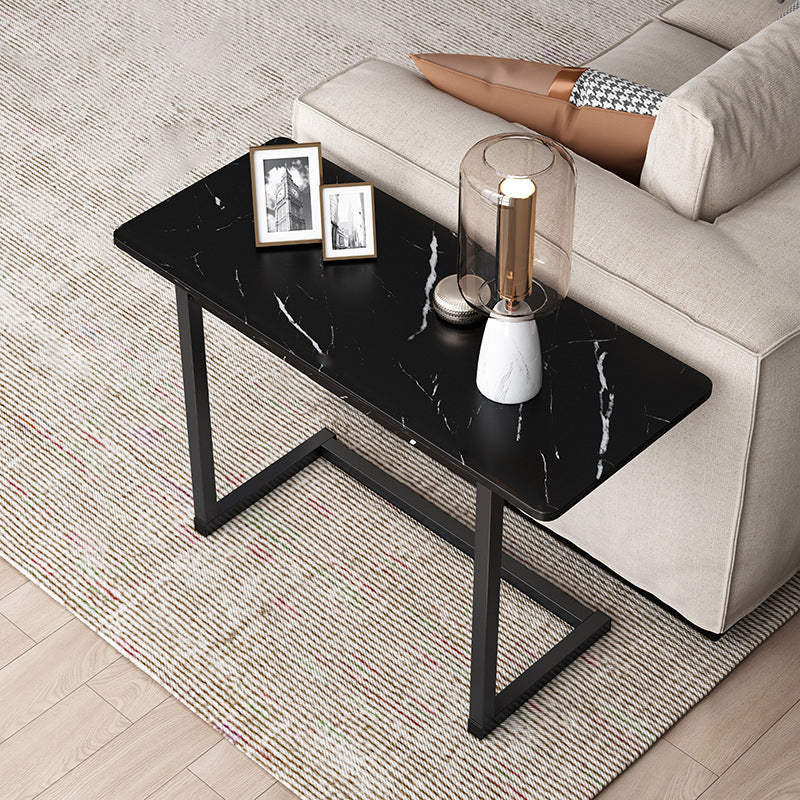 Skanto | ModernoCurve C-Side Table | MDF tabletop | Moderne design | Plassbesparende | Perfekt for stue og soverom