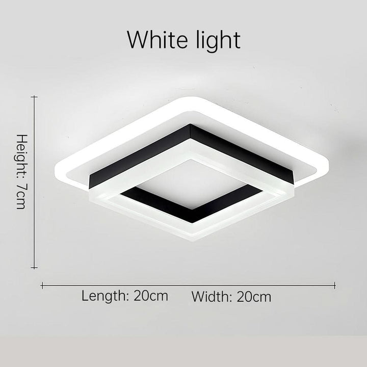 Skanto | Firkantet LED Taklampe for Moderne Interiører
