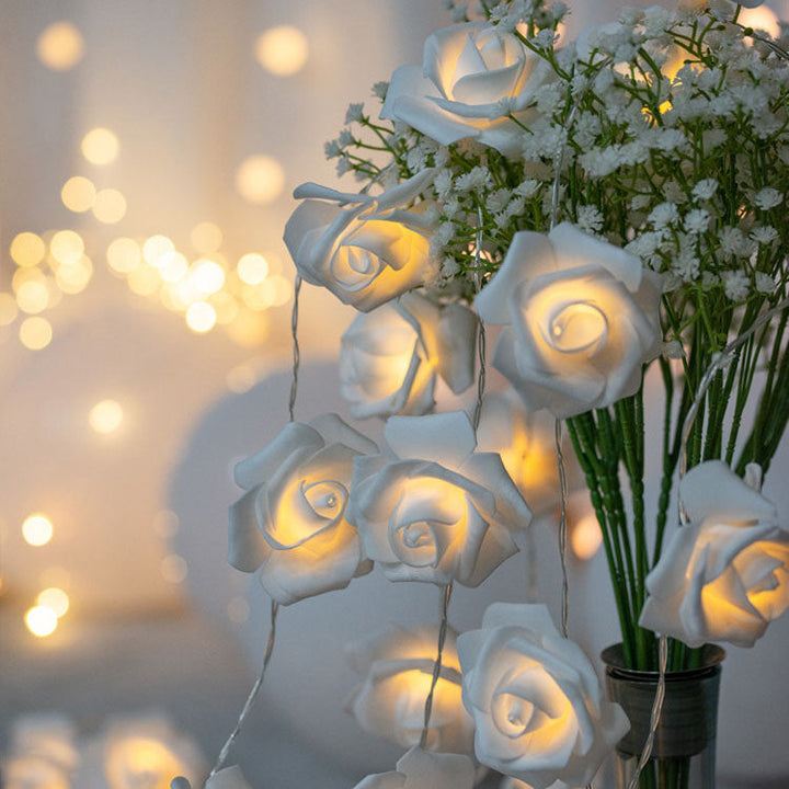 Skanto | Moderne Kreativ Rose Ferie Dekorasjon PV Bubble Mu LED Lyskjeder