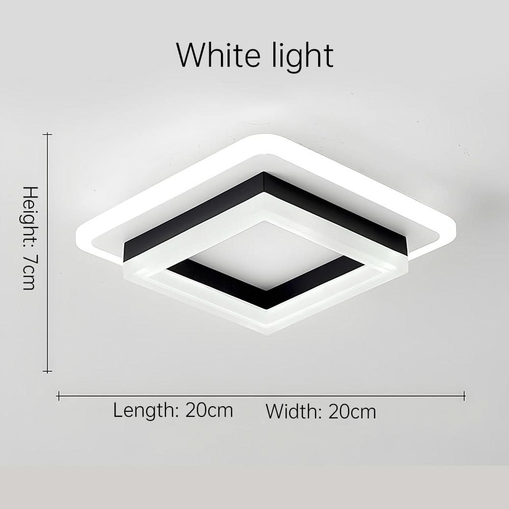 Quadratische LED-Deckenleuchte for moderne Innenräume