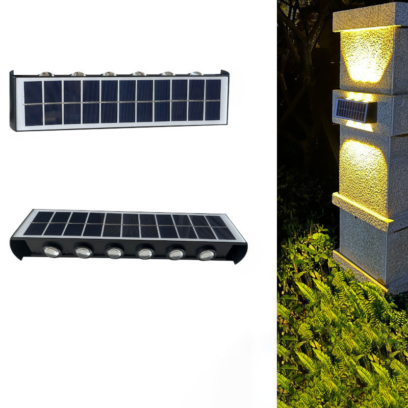 Skanto | Moderne Enkelhet Sol Vannavstøtende Rektangulær ABS PMMA LED Vegglampe For Utendørs Patio
