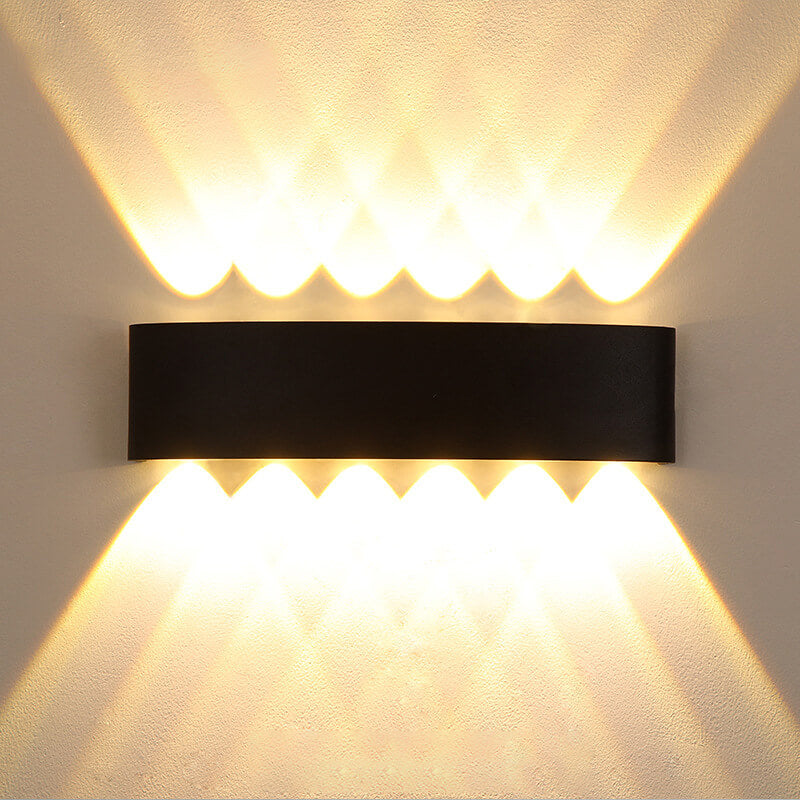 Moderne utendørs bue opp og ned spotlight LED utendørs vanntett vegglampe | Skanto