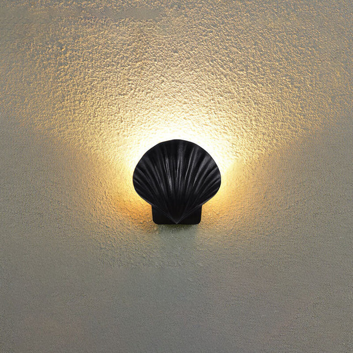 Utendørs Kreativ Skall Design Aluminium LED Vanntett Vegglampe | Skanto