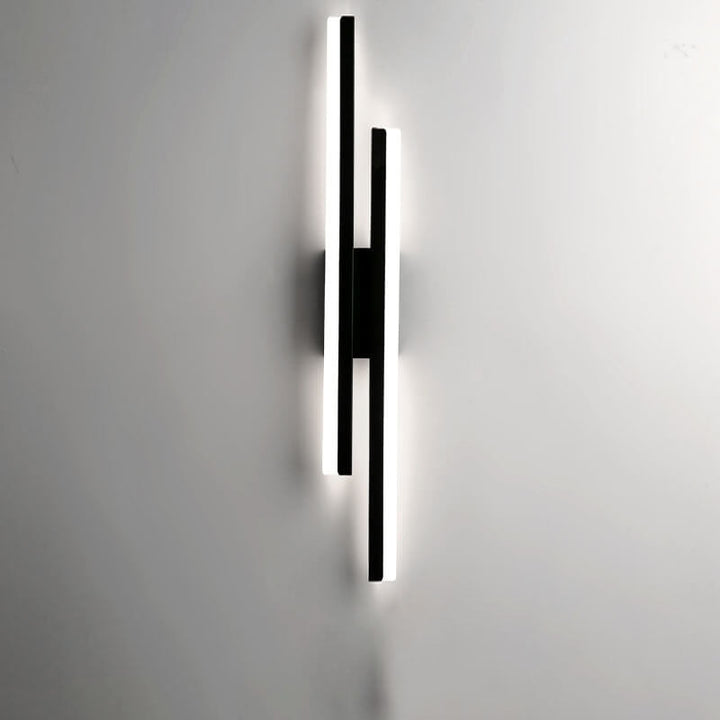 Skanto | LuxLine Moderne LED Vegglampe | Minimalistisk Design | Jern & Akryl | Dimmbar Lys