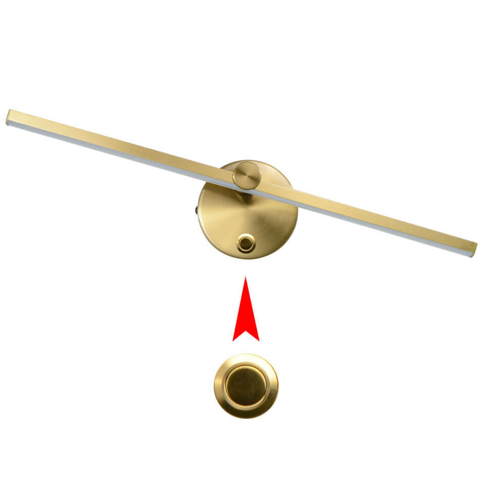 Norvo | Nordisk Minimalist Aluminium Lang Stangbryter LED Speil Vegglampe