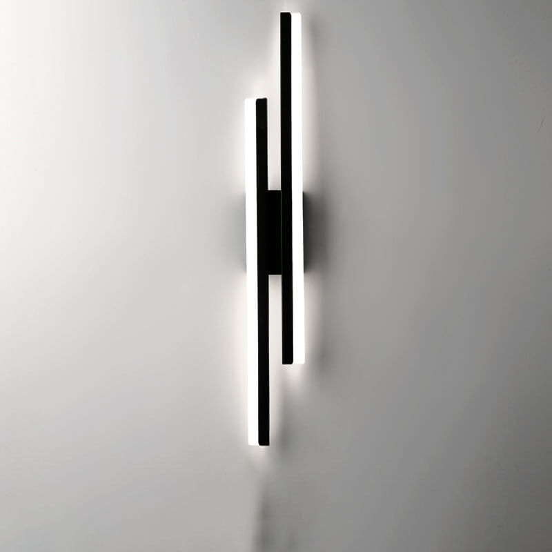 Skanto | LuxLine Moderne LED Vegglampe | Minimalistisk Design | Jern & Akryl | Dimmbar Lys