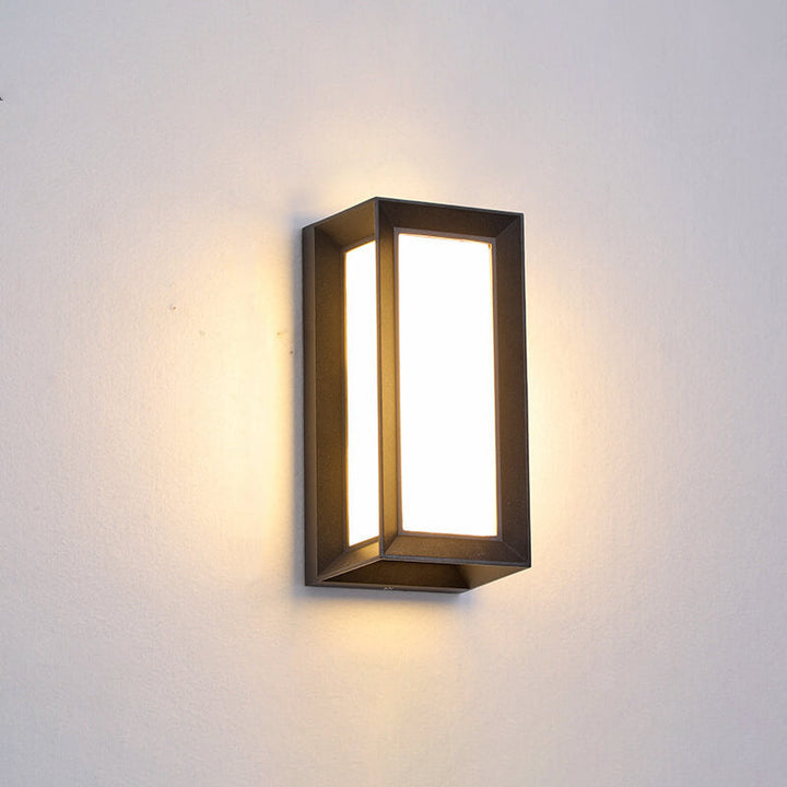 Moderne Kreativ Geometri Aluminium Utendørs Vanntett LED Vegglykt Lampe | Skanto