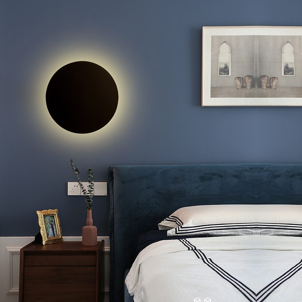 Skanto | GlowOrb Minimalistisk Rund LED Vegglampe | Fargevariasjon | Dimmbar Lys