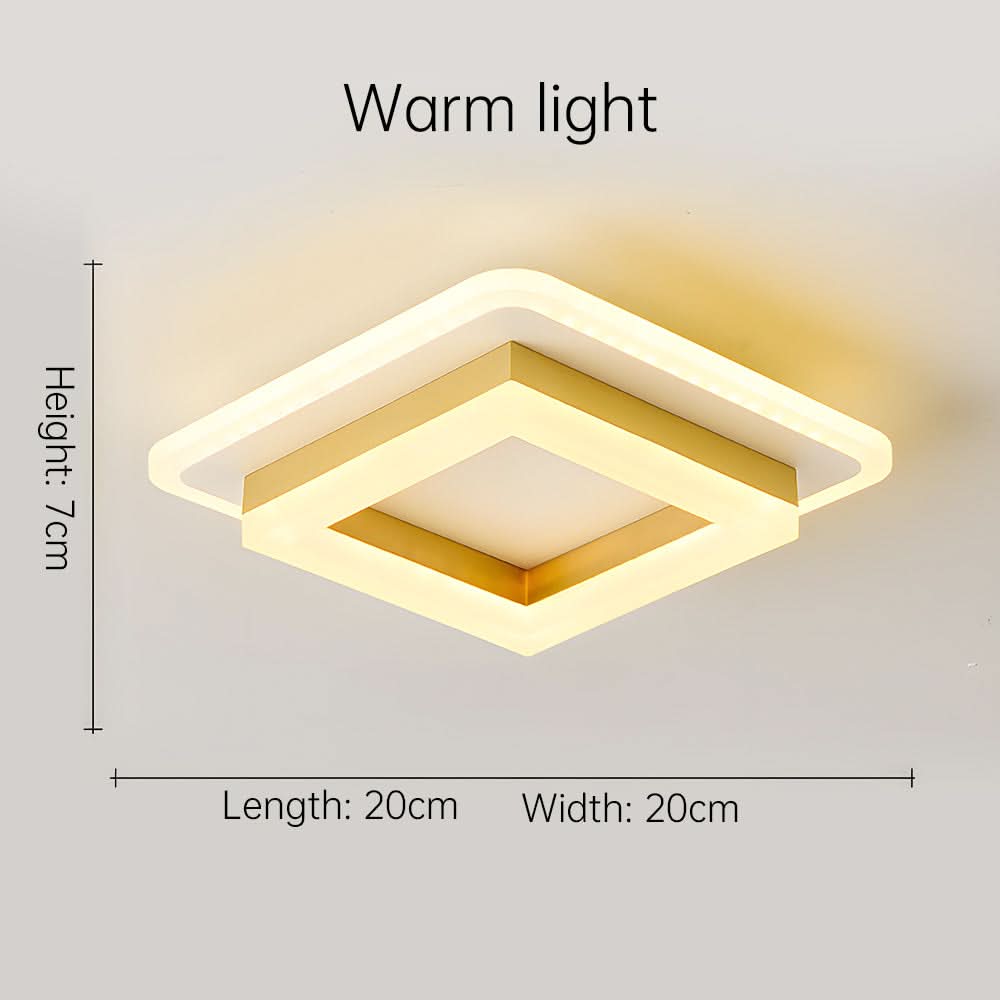 Quadratische LED-Deckenleuchte for moderne Innenräume