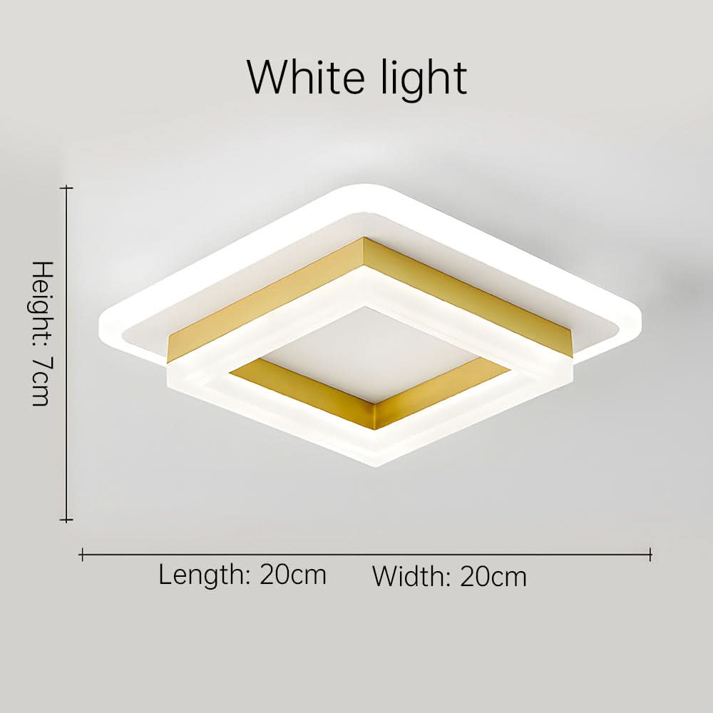 Skanto | Firkantet LED Taklampe for Moderne Interiører