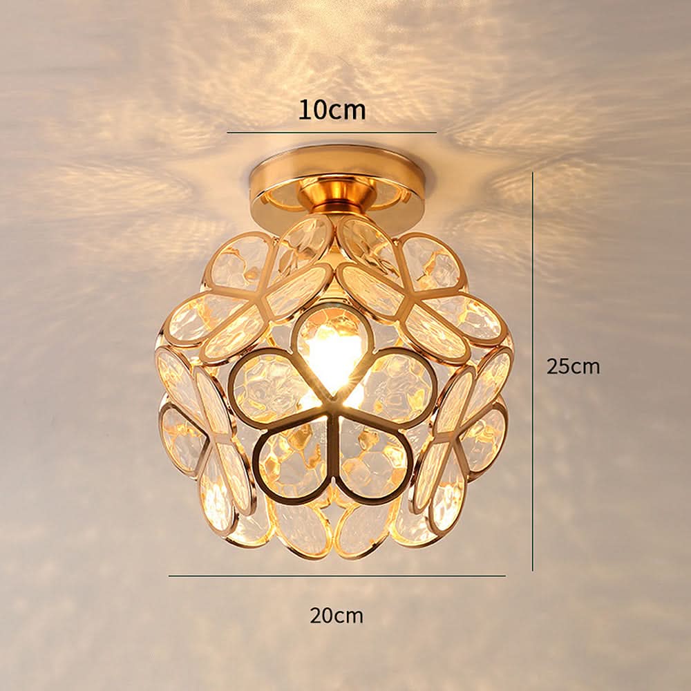Skanto | Flowers Stil Glass Gang Taklampe
