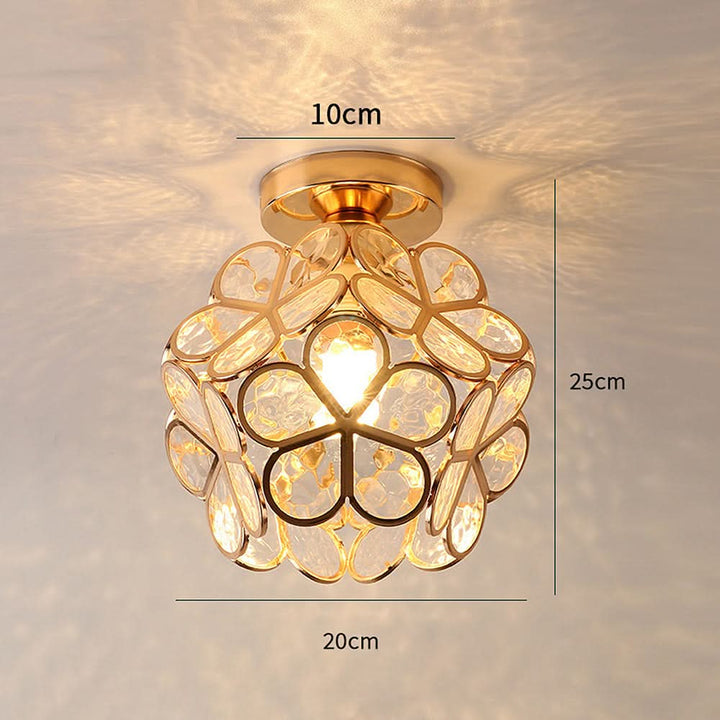 Skanto | Flowers Stil Glass Gang Taklampe