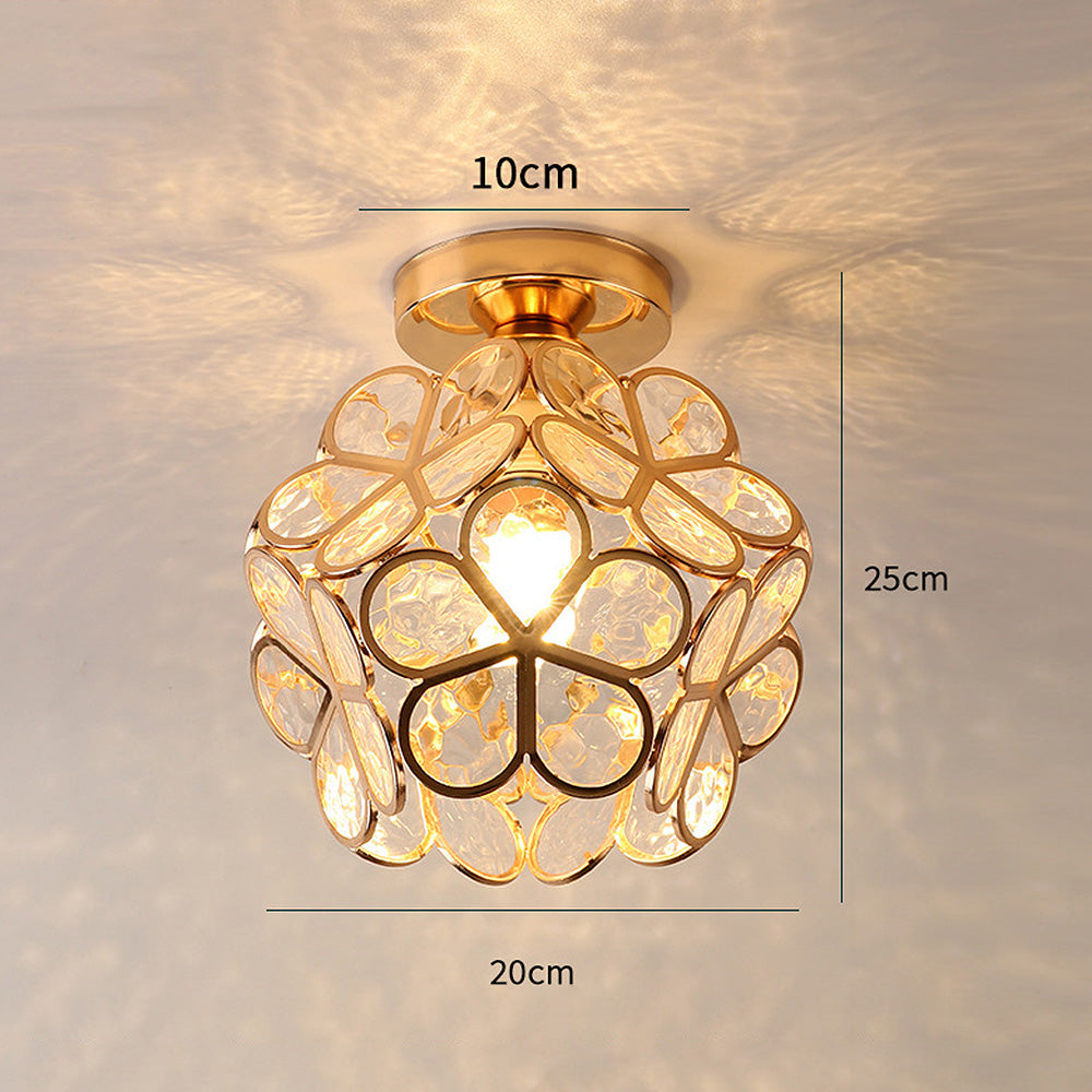 Skanto | Kunstnerisk Glass Taklampe med Blomster Mønster - FlowerHall