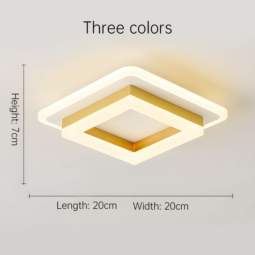 Skanto | Firkantet LED Taklampe for Moderne Interiører