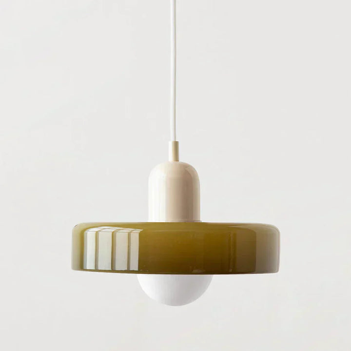 Skandinavisk pendellampe for stue og spisestue – Minimalistisk design med justerbar høyde – Glass
