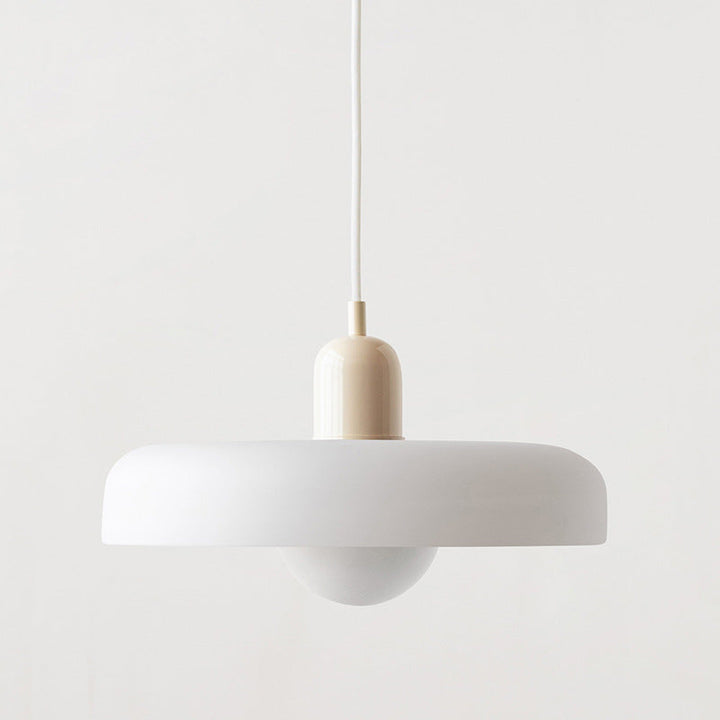 Skanto | Pendellampe laget av farget glass | Elegant hengelampe i Bauhaus-stil | Designlampe for stue og spisestue