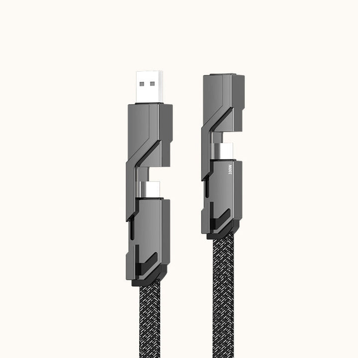 Skanto | 4-i-1 flettet anti-floke ladekabel