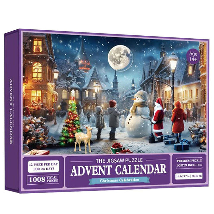 Skanto | 1000PCS Jule puslespill Adventskalender - Julegave