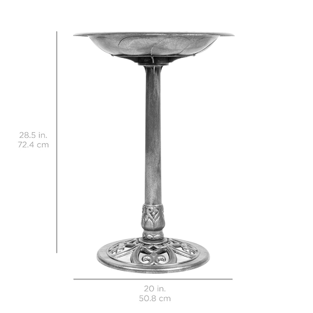 Skanto | Fuglebad for hagen med Fleur-de-Lis dekorasjon