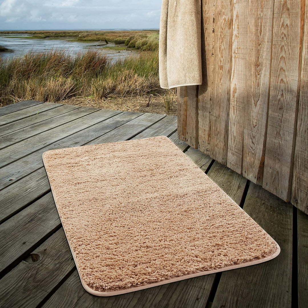 PlushHaven Badematte – Ultraweiche, rutschfeste Mikrofasermatte mit schneller Wasseraufnahme