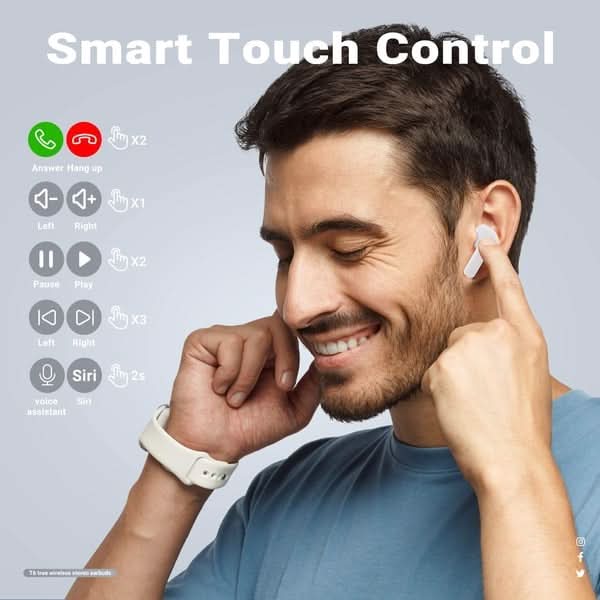 Skanto | Trådløse Bluetooth-hodetelefoner med fantastisk lyd og LED-skjerm