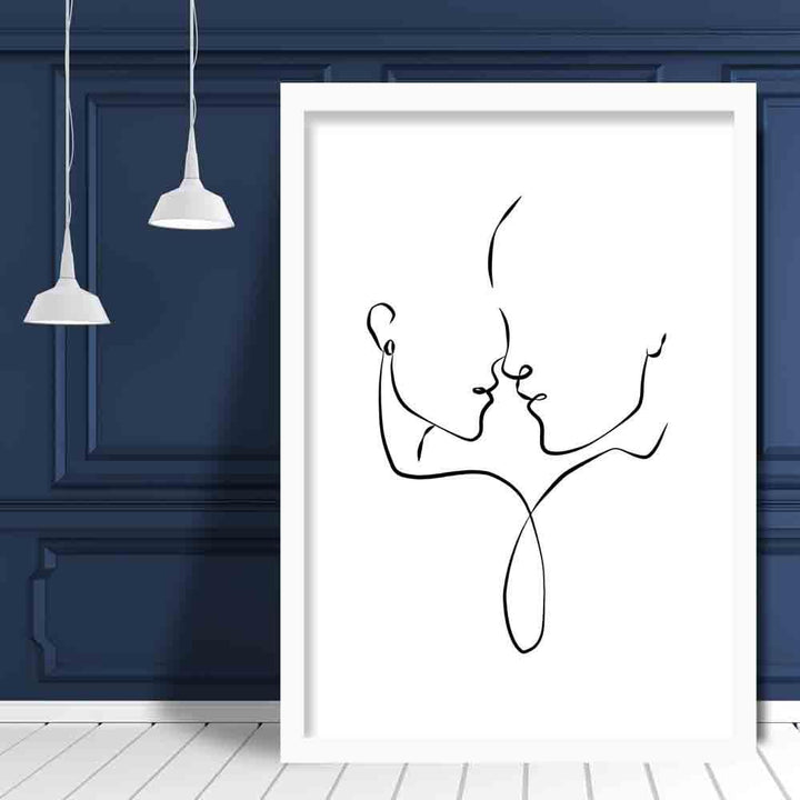 Abstrakt linjekunst veggplakat nr. 3