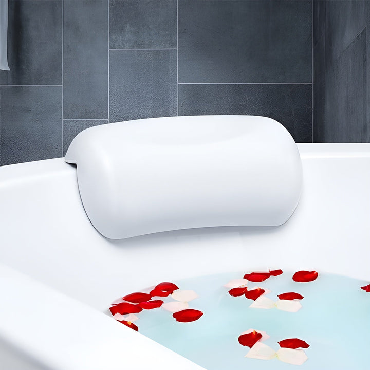 Badekarputer – vanntette og sklisikre | Zacht hoofd- og rugkussen van traagschuim met zuignappen