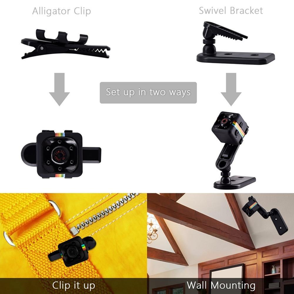 Skanto | Mi Kamera HD 1080P liten cam Sensor Natt Syn Camcorder Micro video Kamera DVR DV Bevegelsesopptaker Camcorder SQ 11