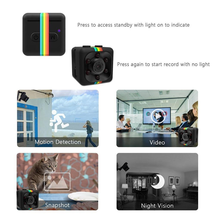 Skanto | Mi Kamera HD 1080P liten cam Sensor Natt Syn Camcorder Micro video Kamera DVR DV Bevegelsesopptaker Camcorder SQ 11