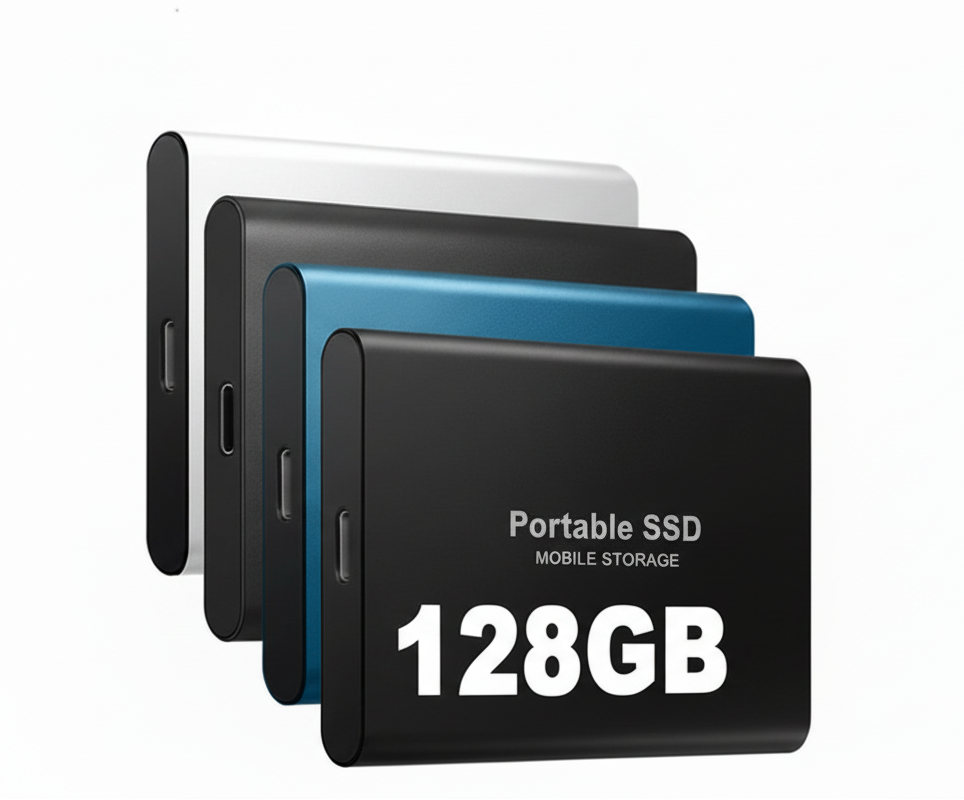Skanto | Ekstern Bærbar SSD 128GB – Høy Overføringshastighet, USB-C