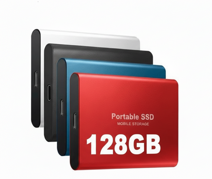 Skanto | Ekstern Bærbar SSD 128GB – Høy Overføringshastighet, USB-C