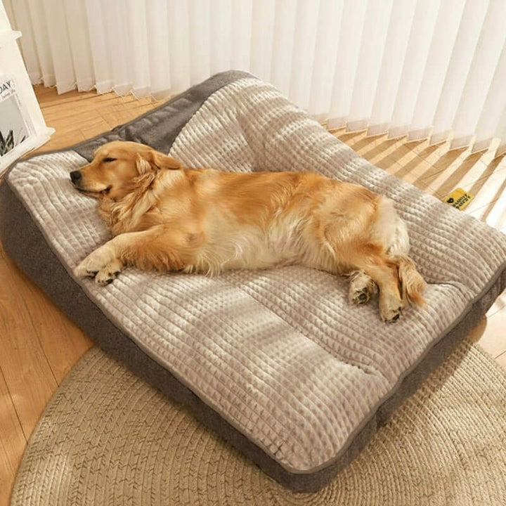 Skanto | Stor ripebestandig hundeseng med ortopedisk ryggstøtte