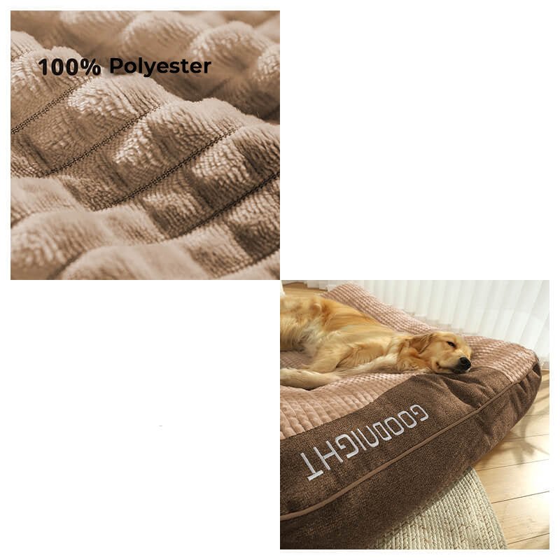Skanto | Stor ripebestandig hundeseng med ortopedisk ryggstøtte