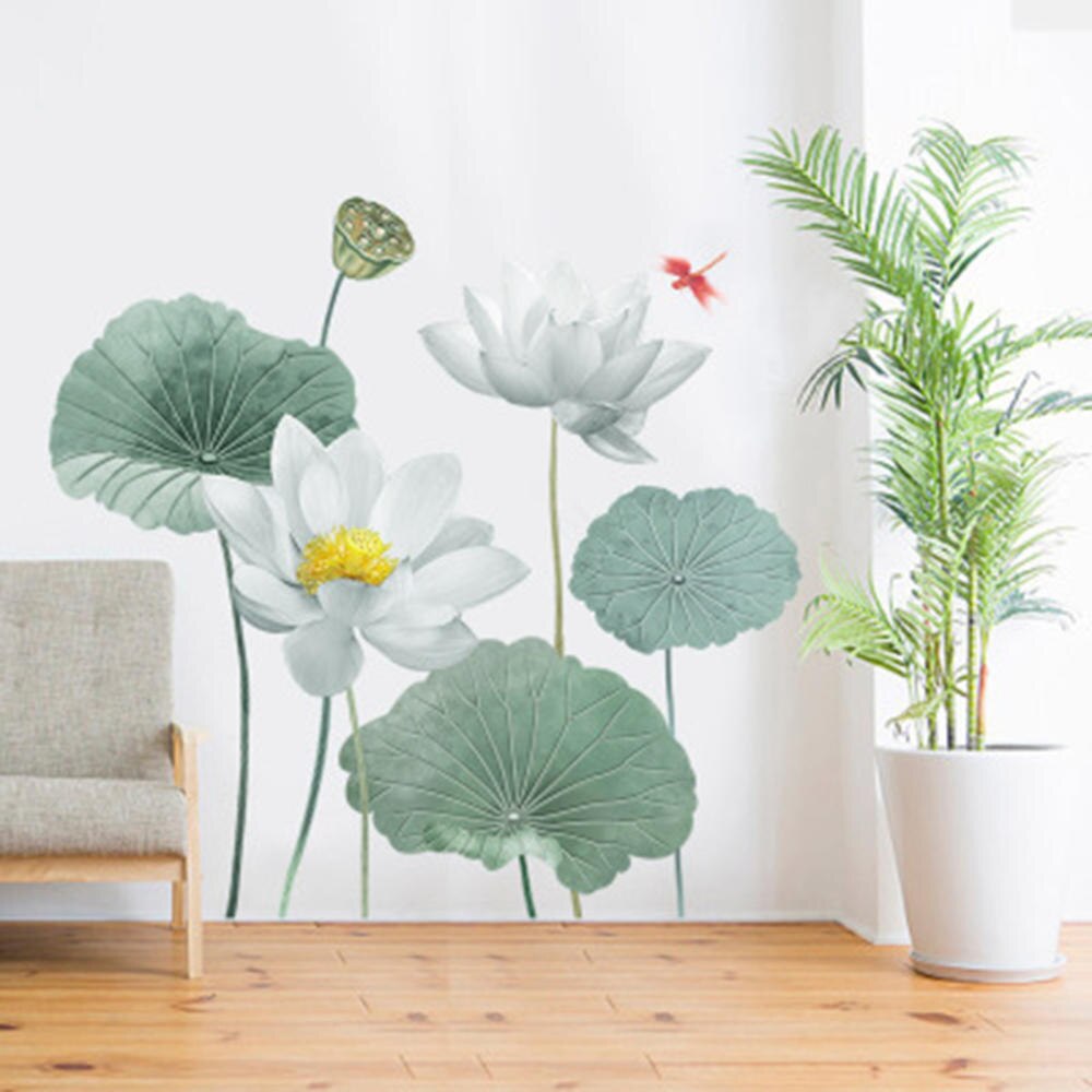 Skanto | Modern Blossom Lotus Selvklebende Veggklistremerke