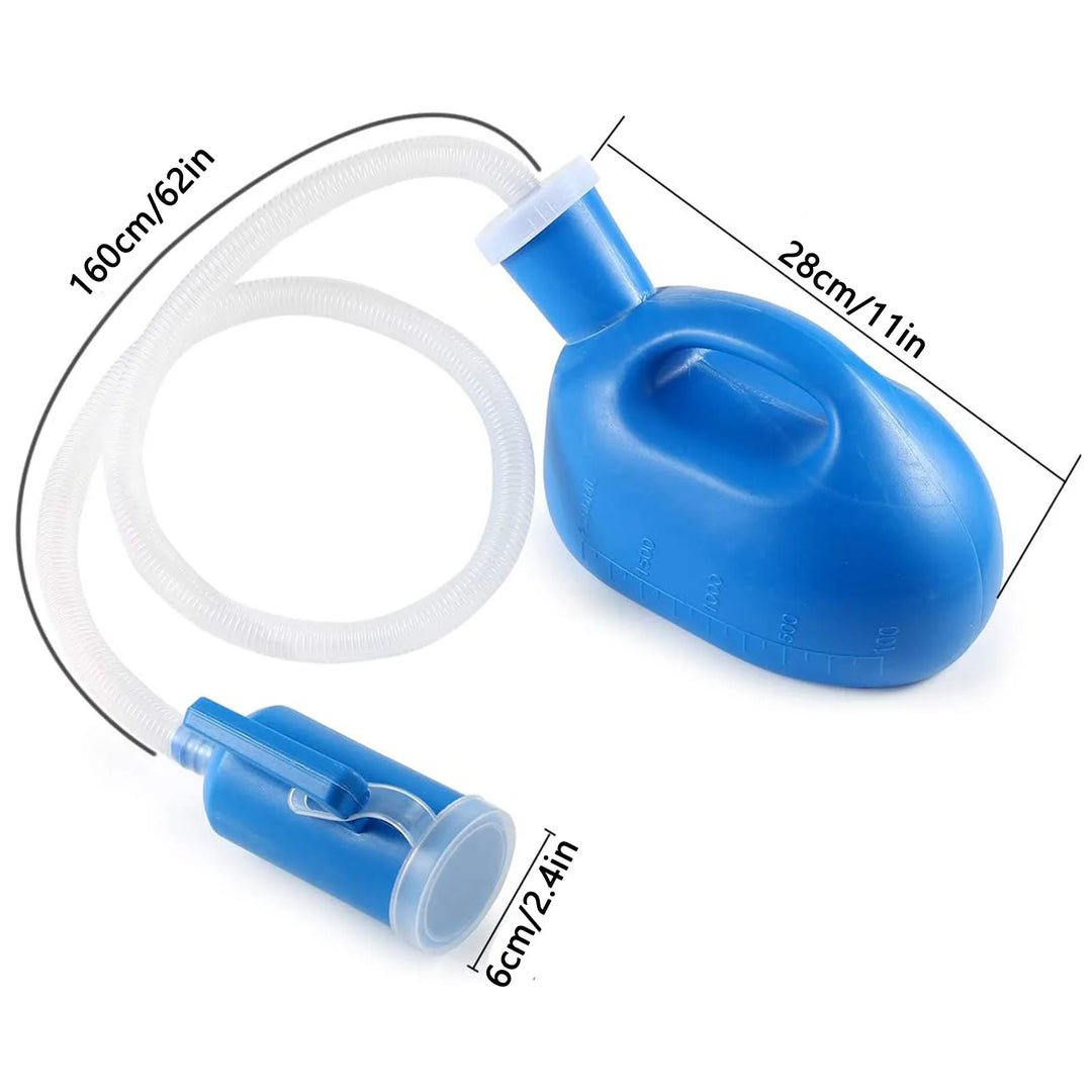 Skanto | Lekkasje-sikker bærbar urinbeholder for menn: 2000 ML urinflaske for hjemme, camping, bilturer