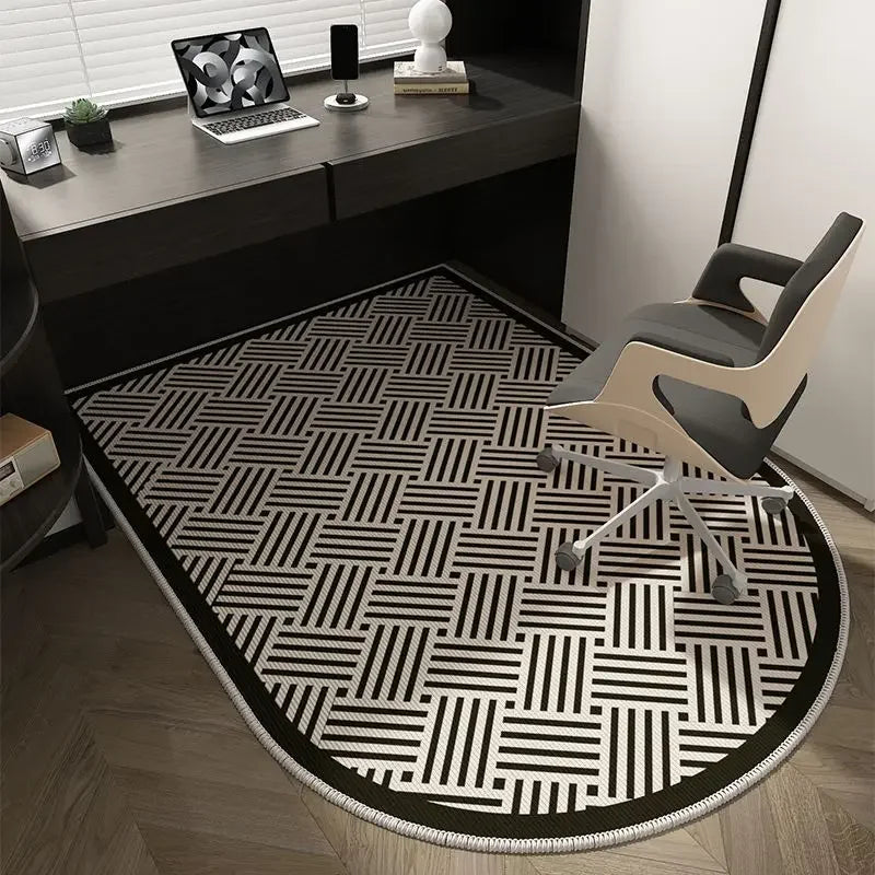 Skanto | Winnie Geometrisk Kontorstolmatte – Myk Vaskbar Non-Slip Design