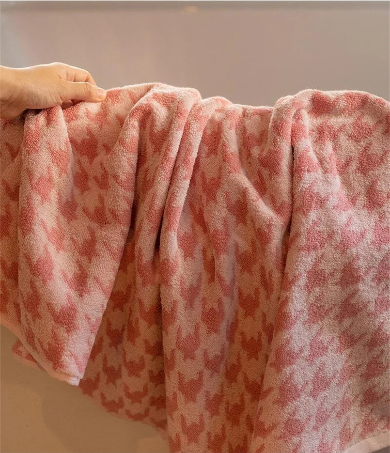 HoundLuxe Vintage Houndstooth Bomull Ansiktsklut Skanto