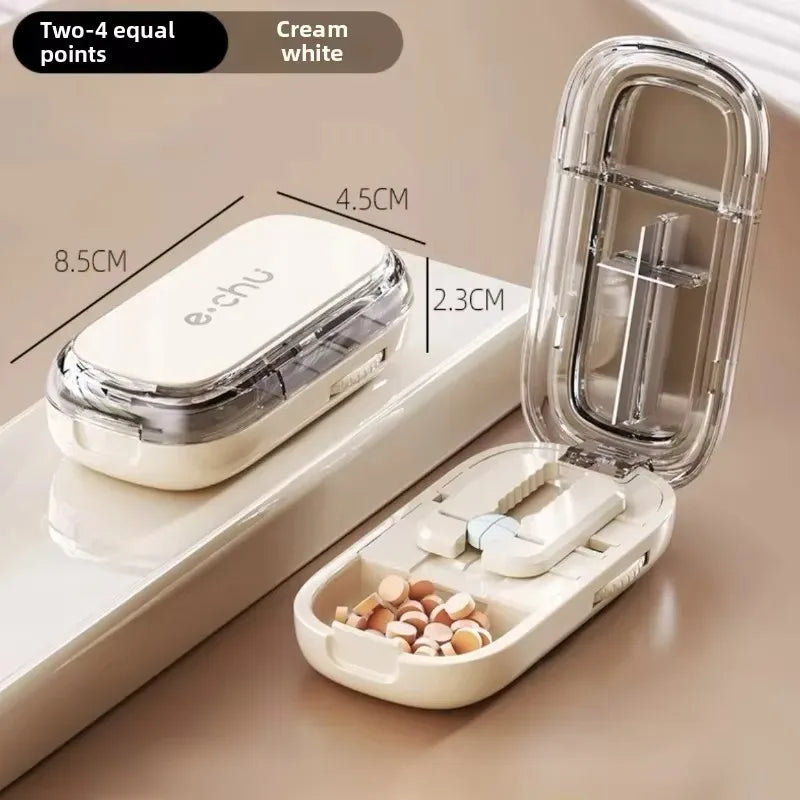 Pocket Size Dustproof Pill Cutter Organizer | Skanto