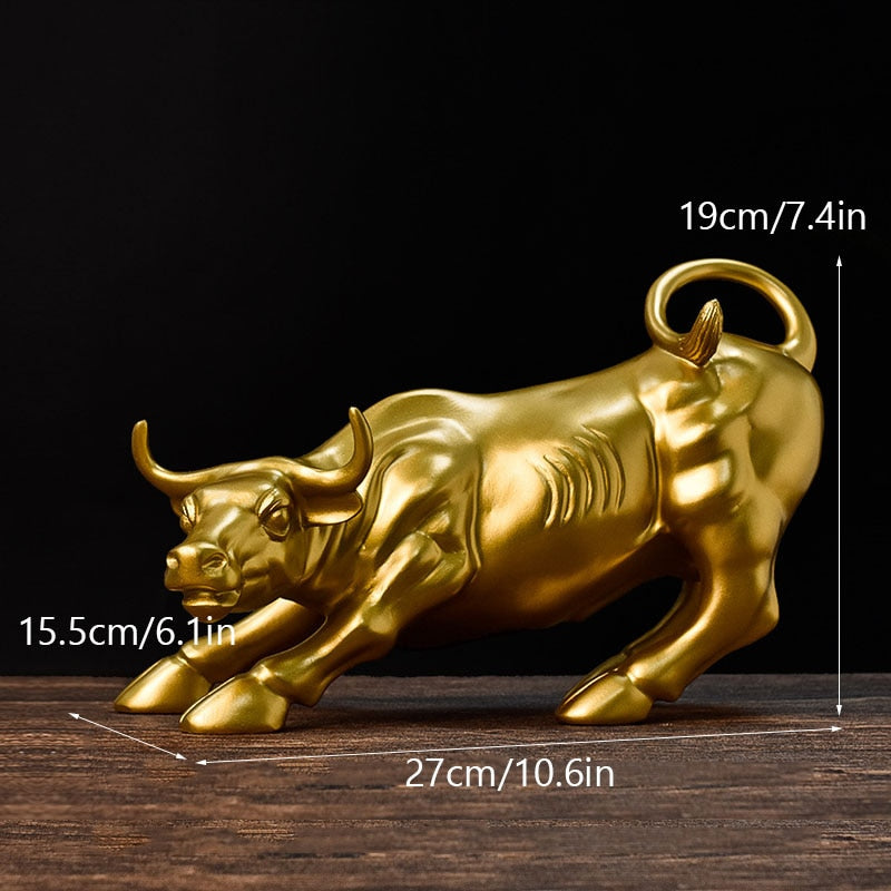 Skanto | Graffiti-Maling Harpiks Tyr Figur Home Stue Soverom Kontor Skrivebord Feng Shui Ornament Samling Statuetter