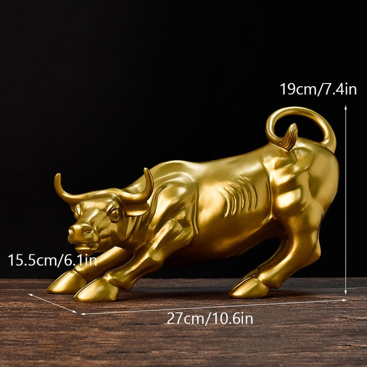 Skanto | Graffiti-Maling Harpiks Tyr Figur Home Stue Soverom Kontor Skrivebord Feng Shui Ornament Samling Statuetter