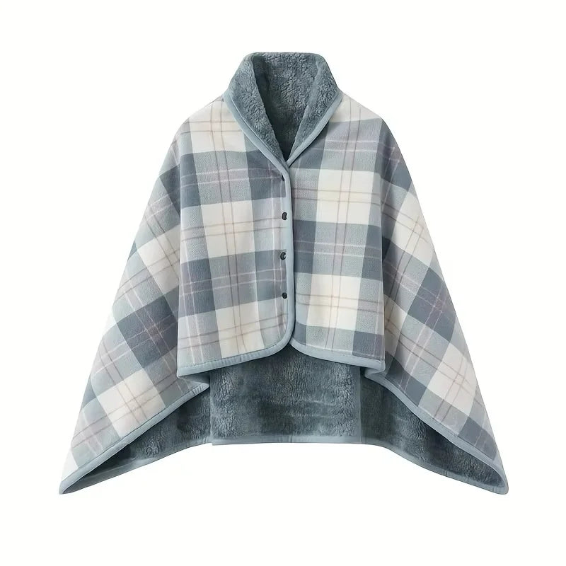 Skanto | CozyWrap Skjerf | Bærbar Teppe | Myk Flanell | Ideell for Kontor & Hjem