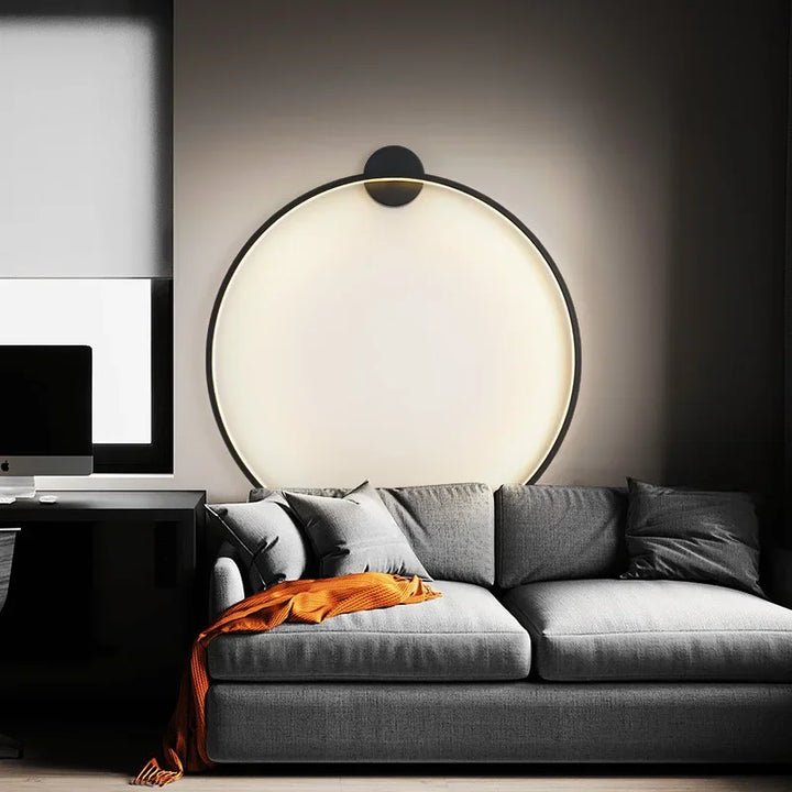 Skanto | Minimalistisk LED Sirkel Bakgrunn Vegglampe