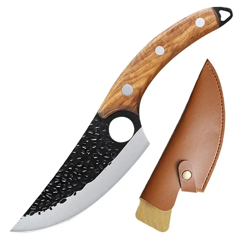 Skanto | Håndlaget smedkniv-sett – Profesjonelle slakter-, utbeining-, kokke- og grønnsakskniver til husholdnings- og kokkebruk