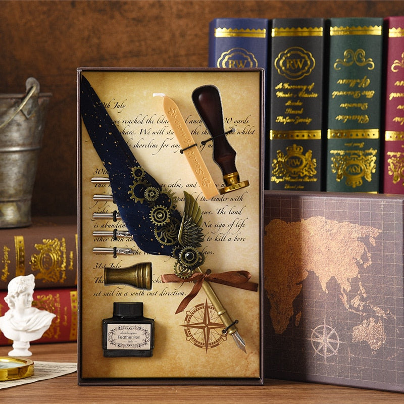 Norvo | Phoenix Feather Mekanisk Kalligrafi Penn Sett