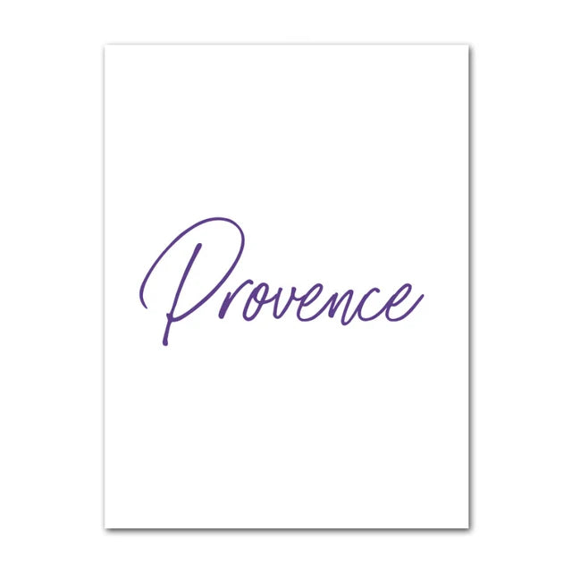 Provence Landskap Purpur Lavendel Bilder av rolig vegkunst Fine Art lerretsutskrifter Galleri veggbilder for stue Kunst Dekor | Skanto