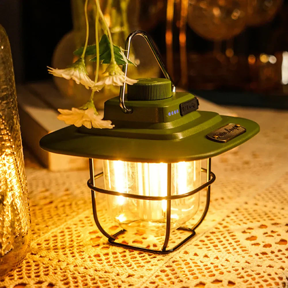 Retro oppladbar LED-lanterne for eventyr Skanto