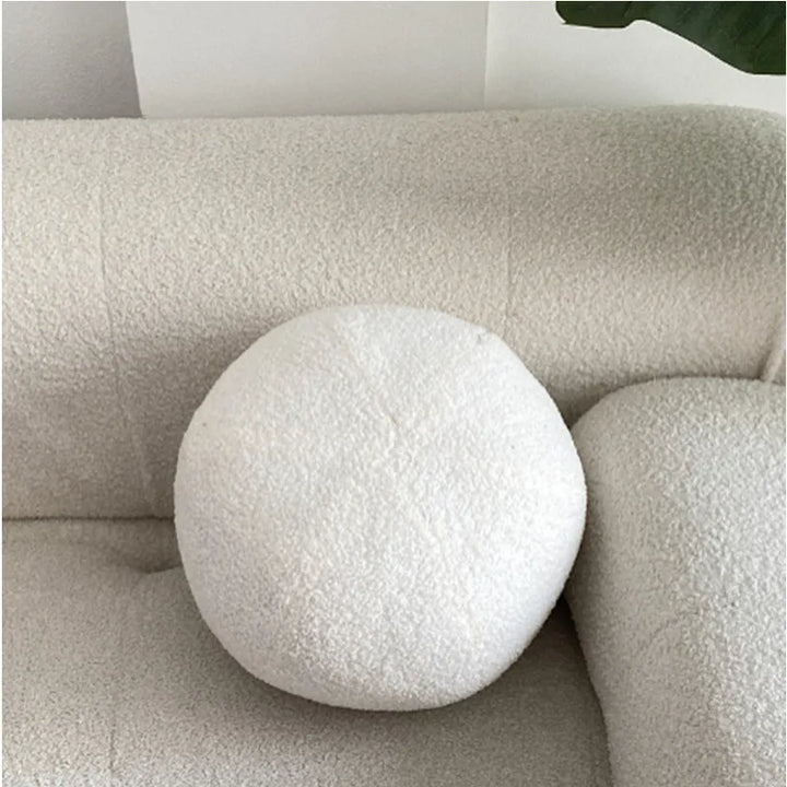 Nordic Bouclé Abstrakt Putefor – Minimalistisk Plysjpute | Skanto